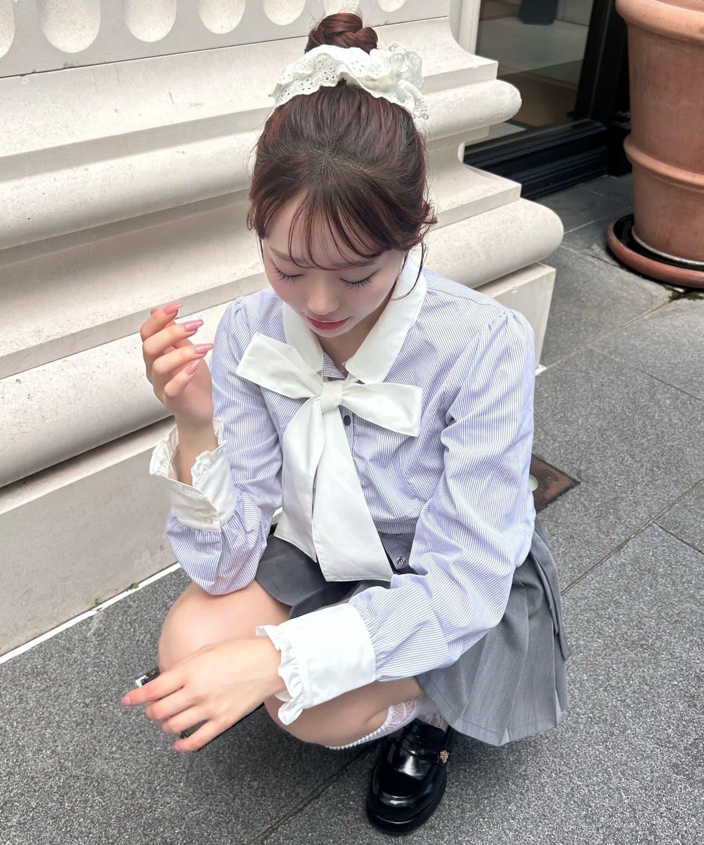 蝴蝶結襯衫