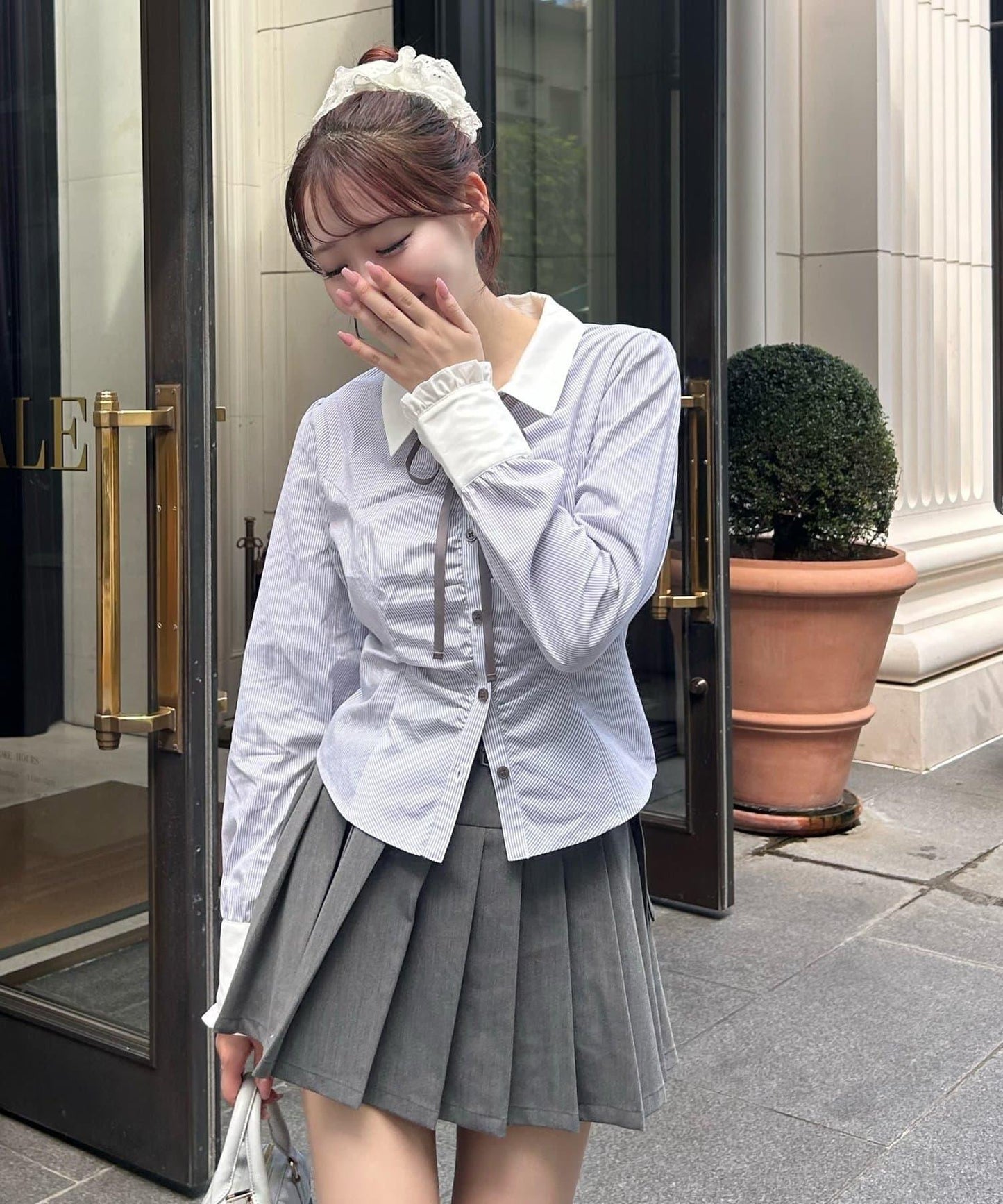 蝴蝶結襯衫