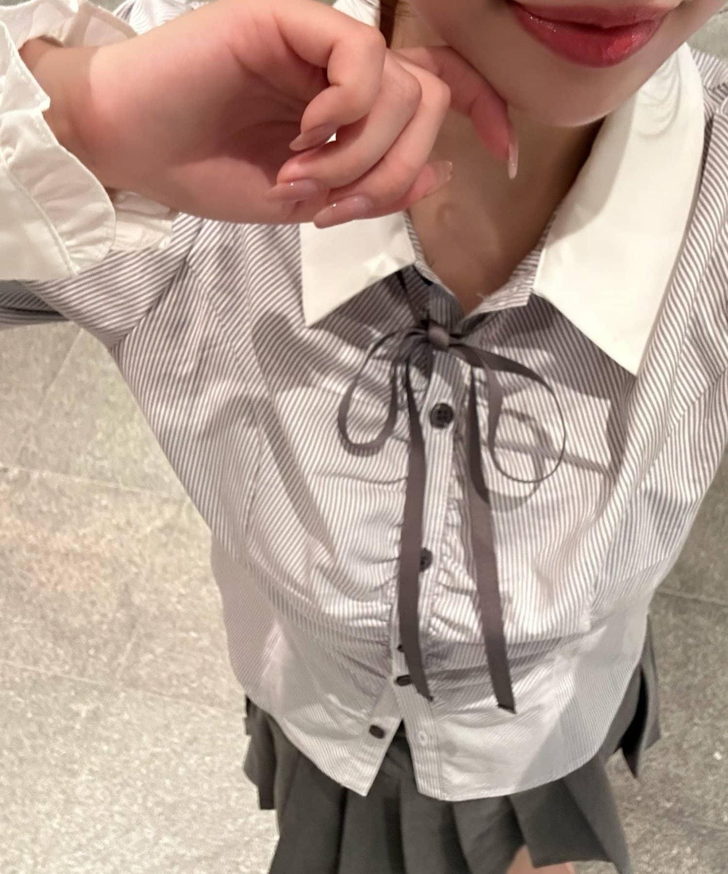 蝴蝶結襯衫