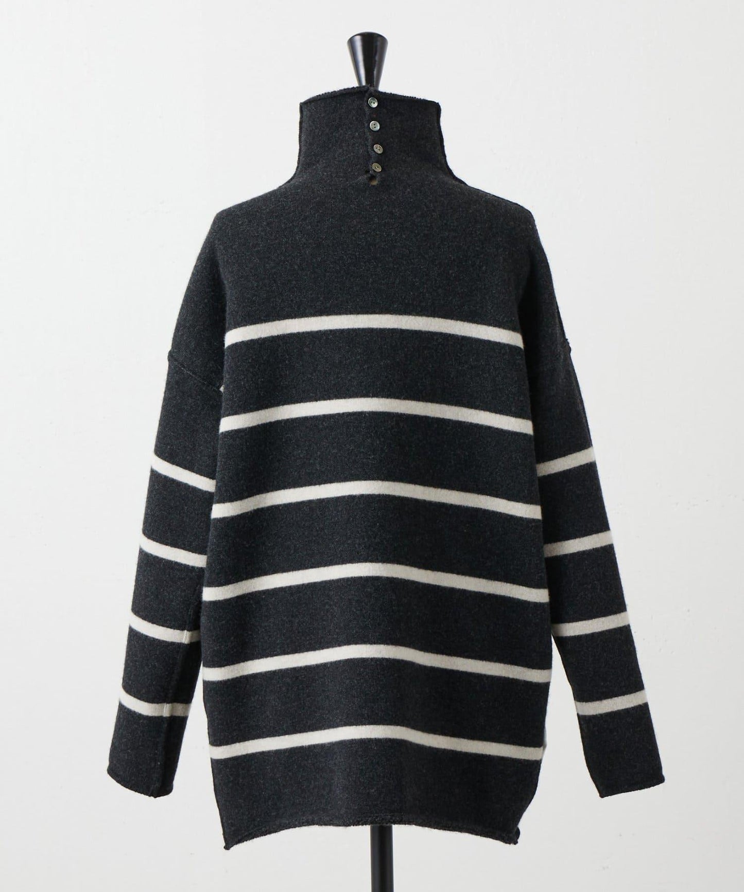 羊毛絨可逆束腰長款襯衫