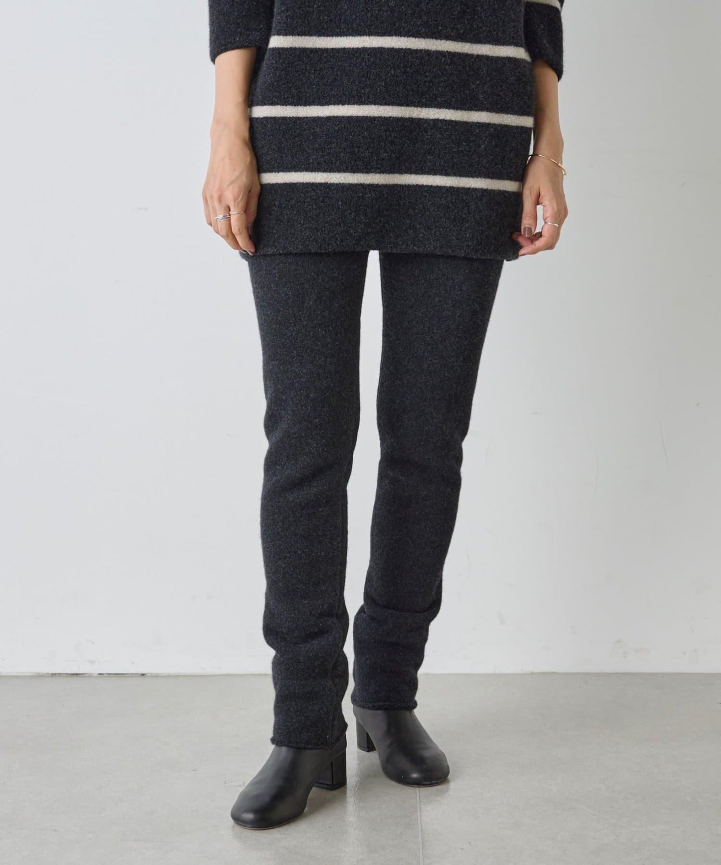 《15 quinze》抓絨針織長褲