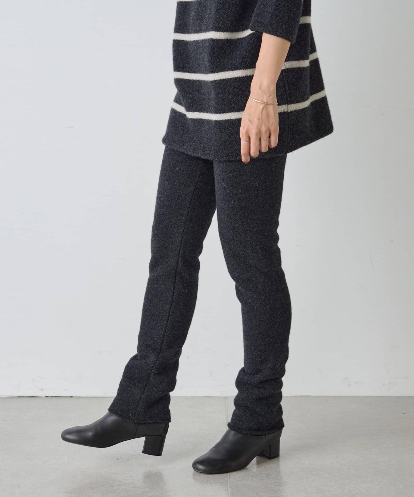 《15 quinze》抓絨針織長褲