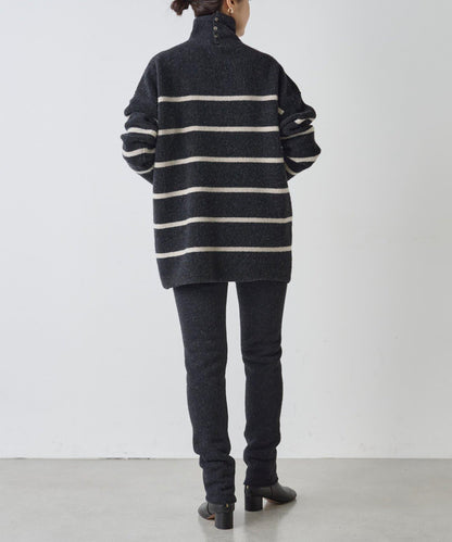 羊毛絨可逆束腰長款襯衫