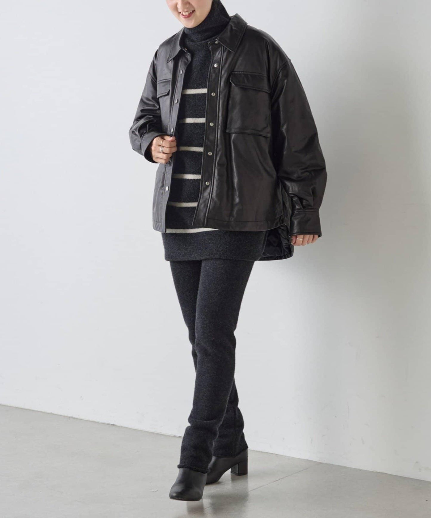 《15 quinze》抓絨針織長褲