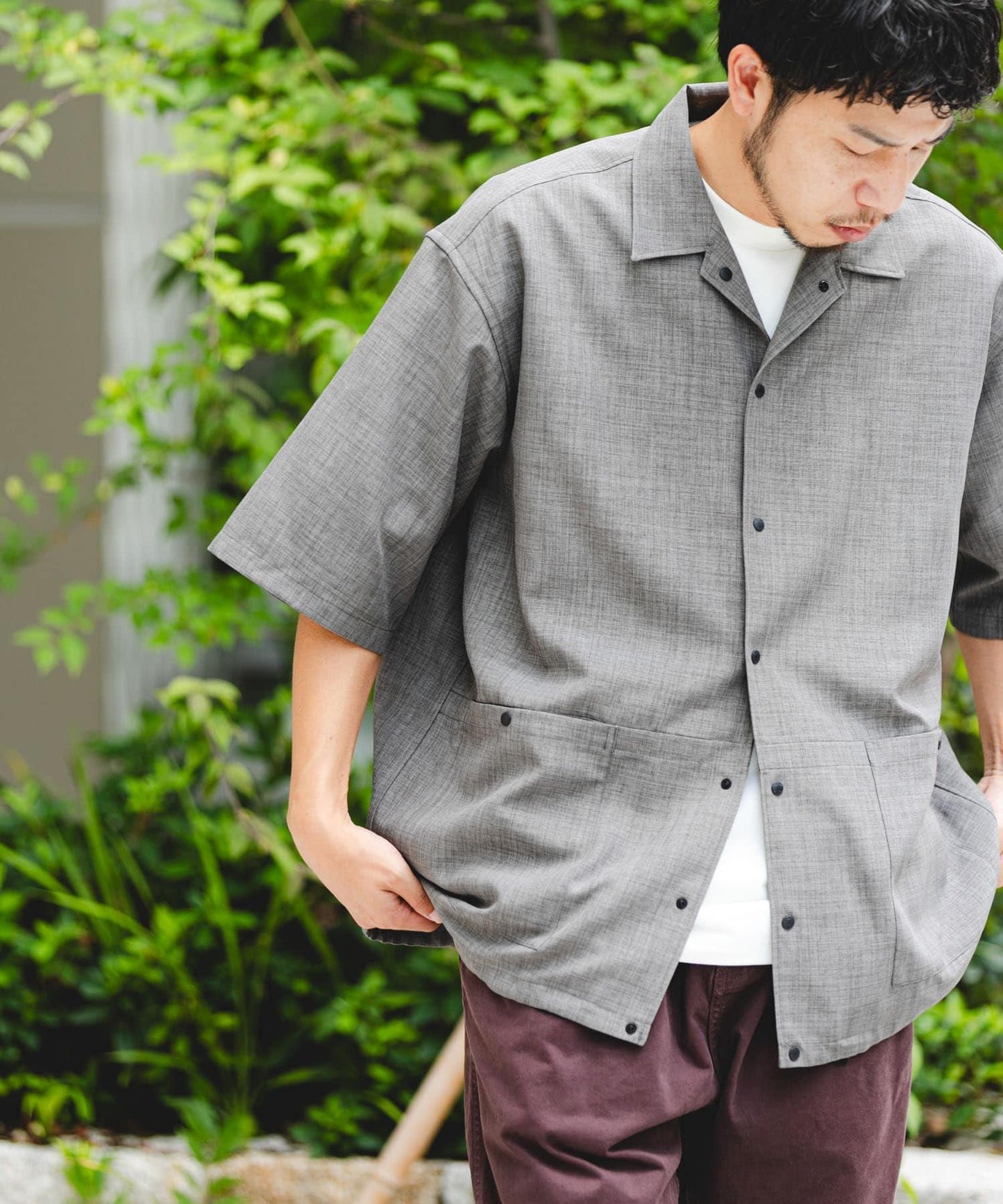 吸水速幹/防紫外線/UR TECH 高捻短袖襯衫