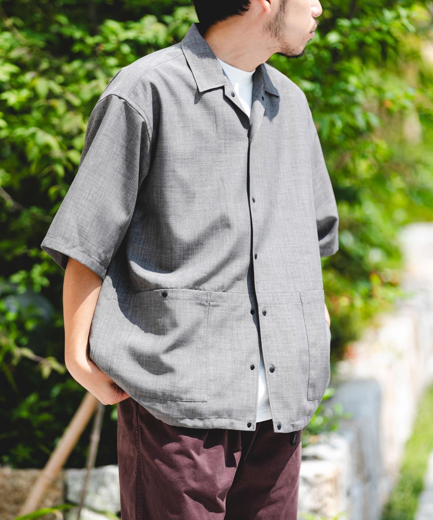 吸水速幹/防紫外線/UR TECH 高捻短袖襯衫