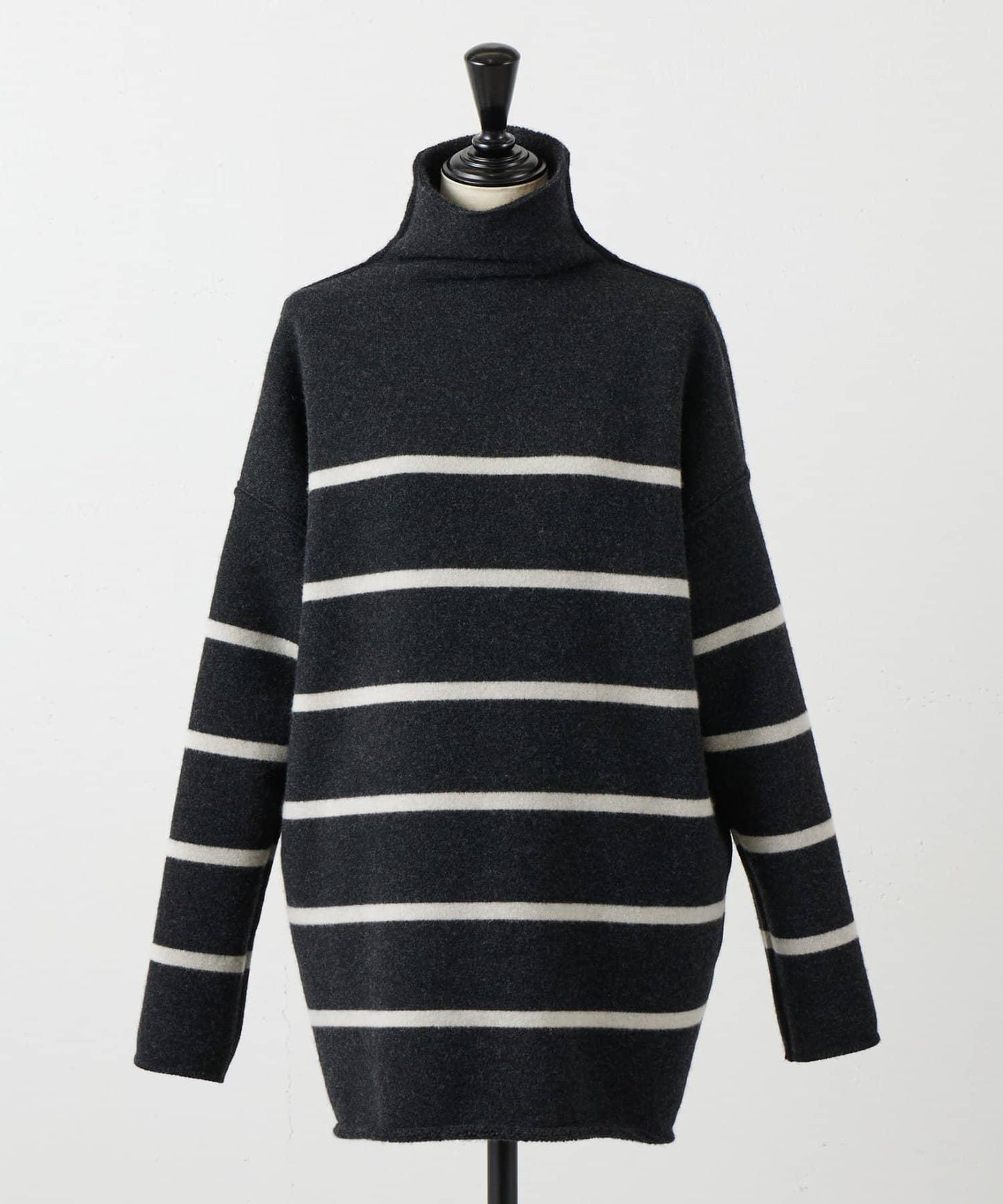 羊毛絨可逆束腰長款襯衫