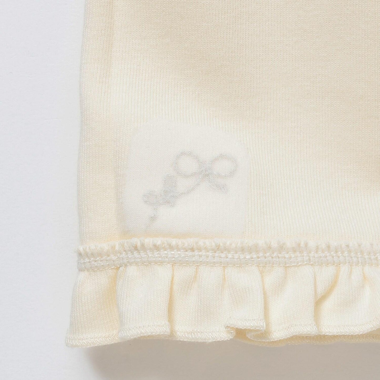 下襬迷你荷葉邊 彈力微絨打底褲【10分長度】