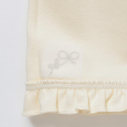 下襬迷你荷葉邊 彈力微絨打底褲【10分長度】