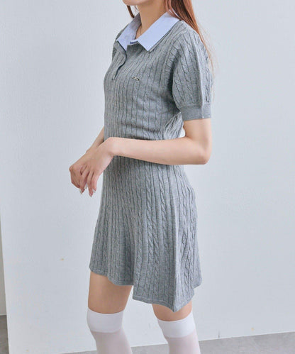 2件領口Polo連衣裙