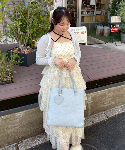 LouLoumei 可自立 愛心掛飾 托特包