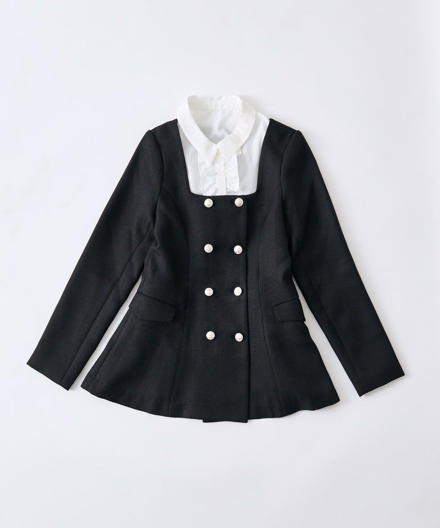 【Belle Charme】經典荷葉邊領夾克
