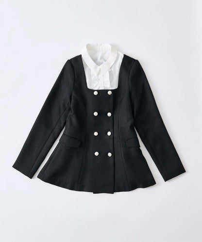 【Belle Charme】經典荷葉邊領夾克
