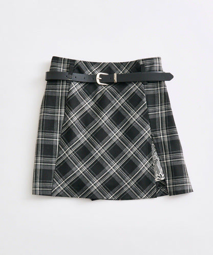 【Belle Charme】蕾絲拼接開叉半身裙