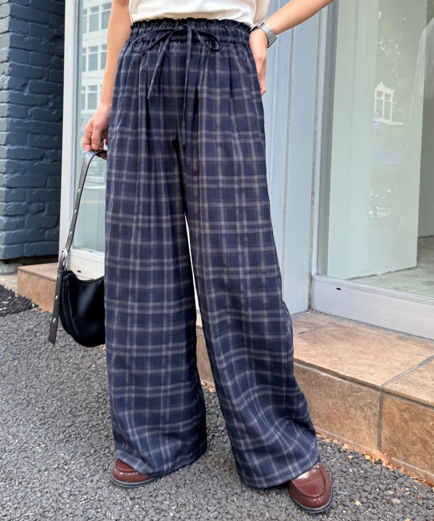 【willow】格紋休閒褲
