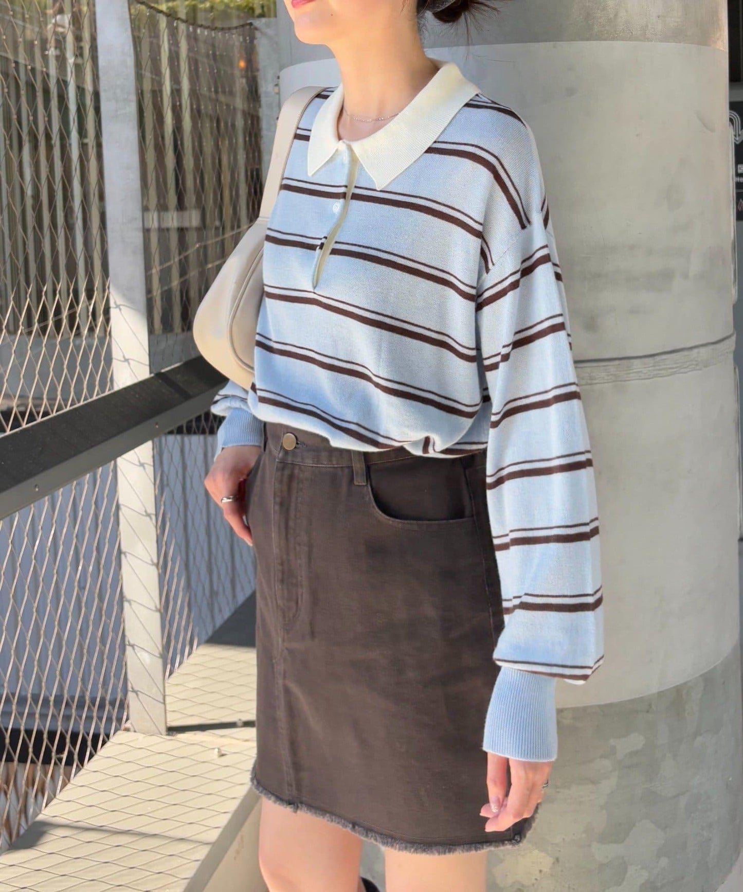 【willow】透視針織套頭衫