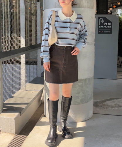 【willow】透視針織套頭衫