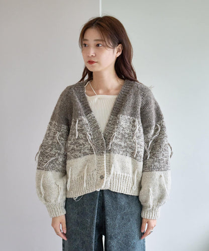 【Kastane】流蘇手工編織開衫