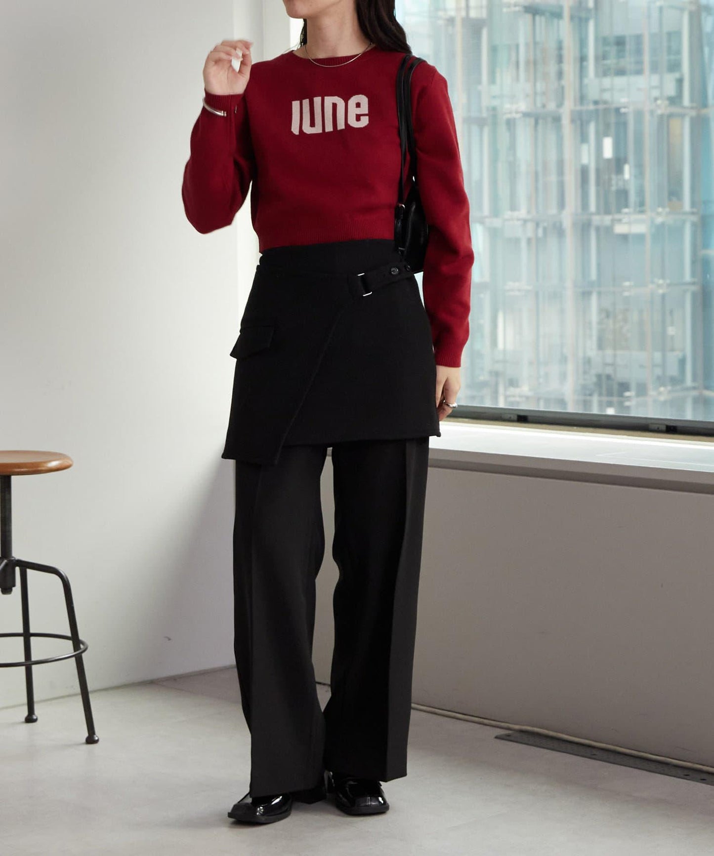 【mystic】裹身腰帶迷你裙褲