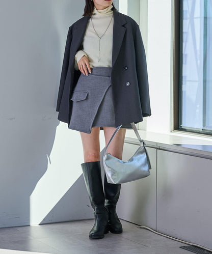 【mystic】裹身腰帶迷你裙褲