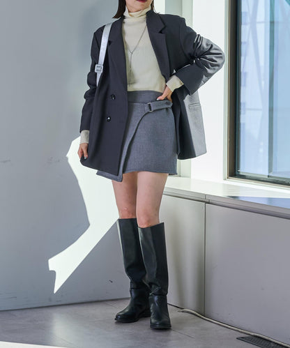 【mystic】裹身腰帶迷你裙褲