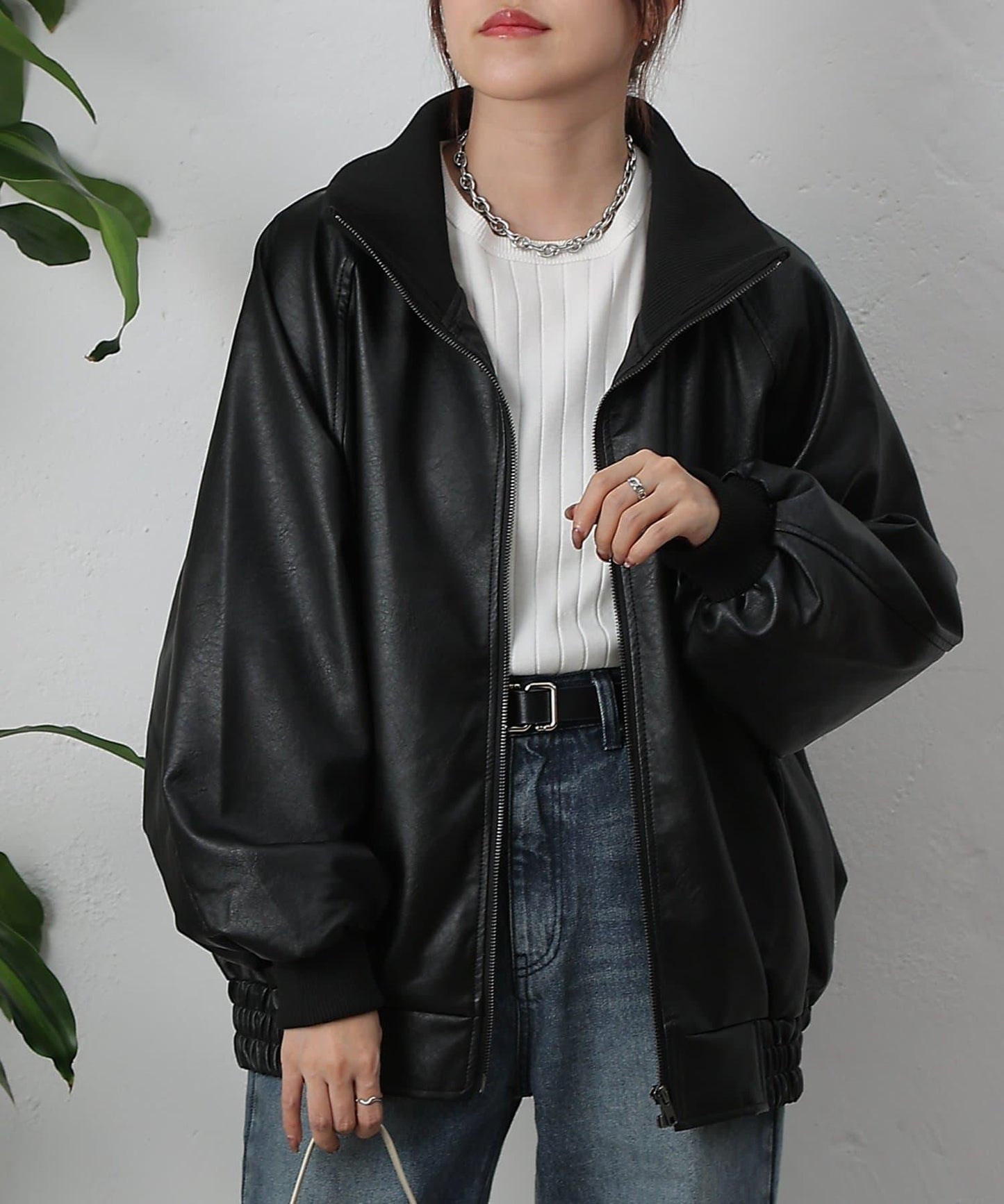 【AW】仿皮MA-1夾克