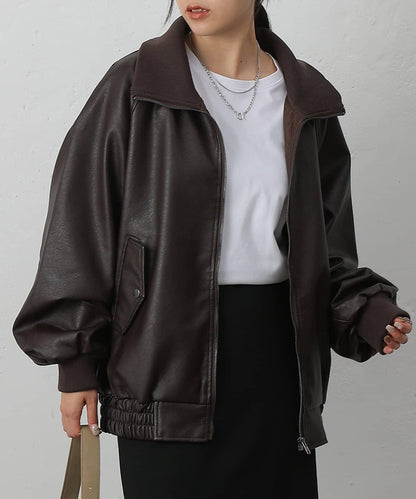 【AW】仿皮MA-1夾克