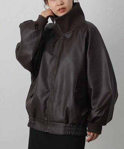 【AW】仿皮MA-1夾克