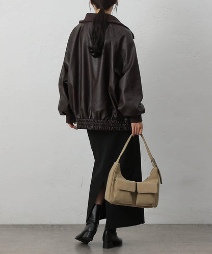 【AW】仿皮MA-1夾克