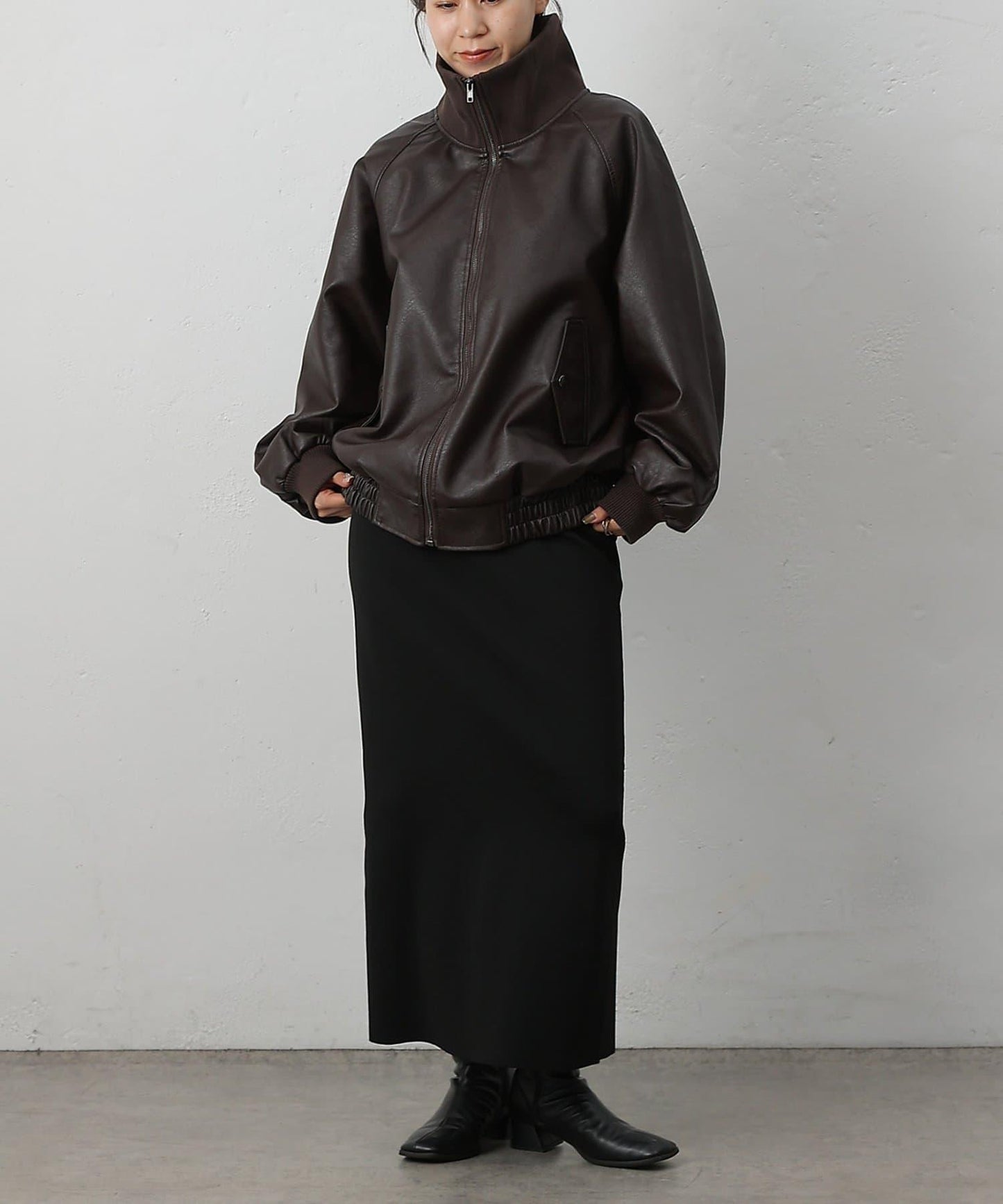 【AW】仿皮MA-1夾克