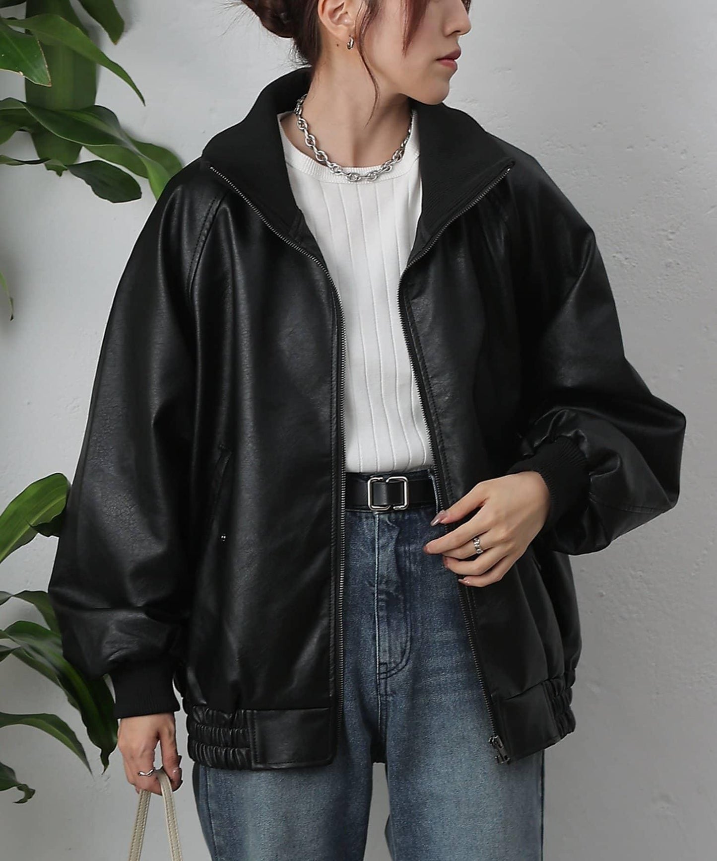 【AW】仿皮MA-1夾克