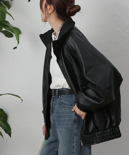 【AW】仿皮MA-1夾克