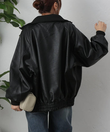 【AW】仿皮MA-1夾克