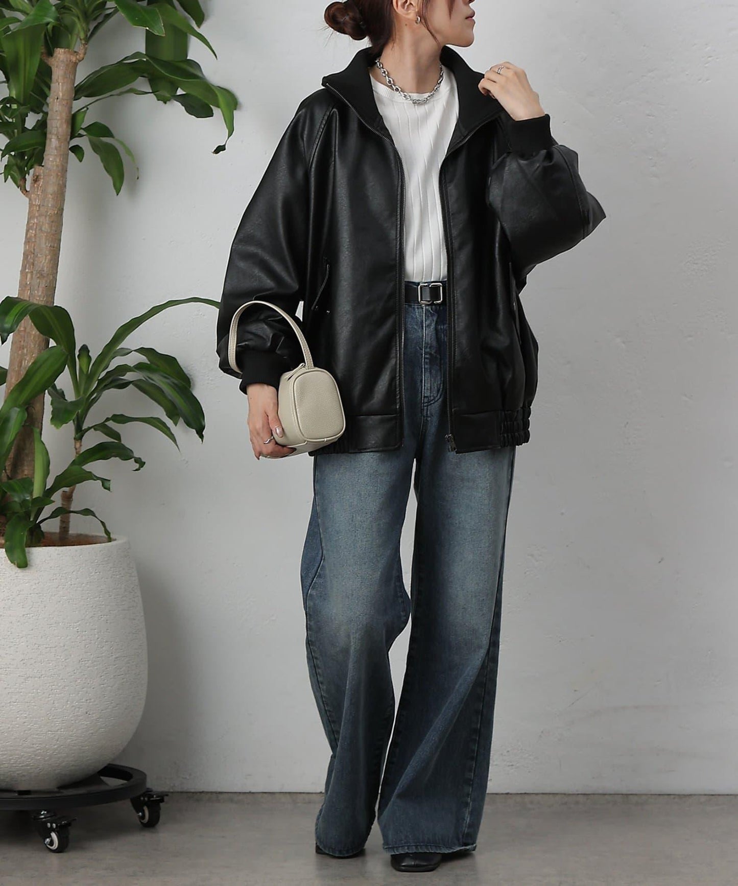 【AW】仿皮MA-1夾克