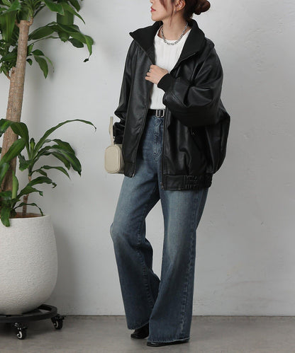 【AW】仿皮MA-1夾克