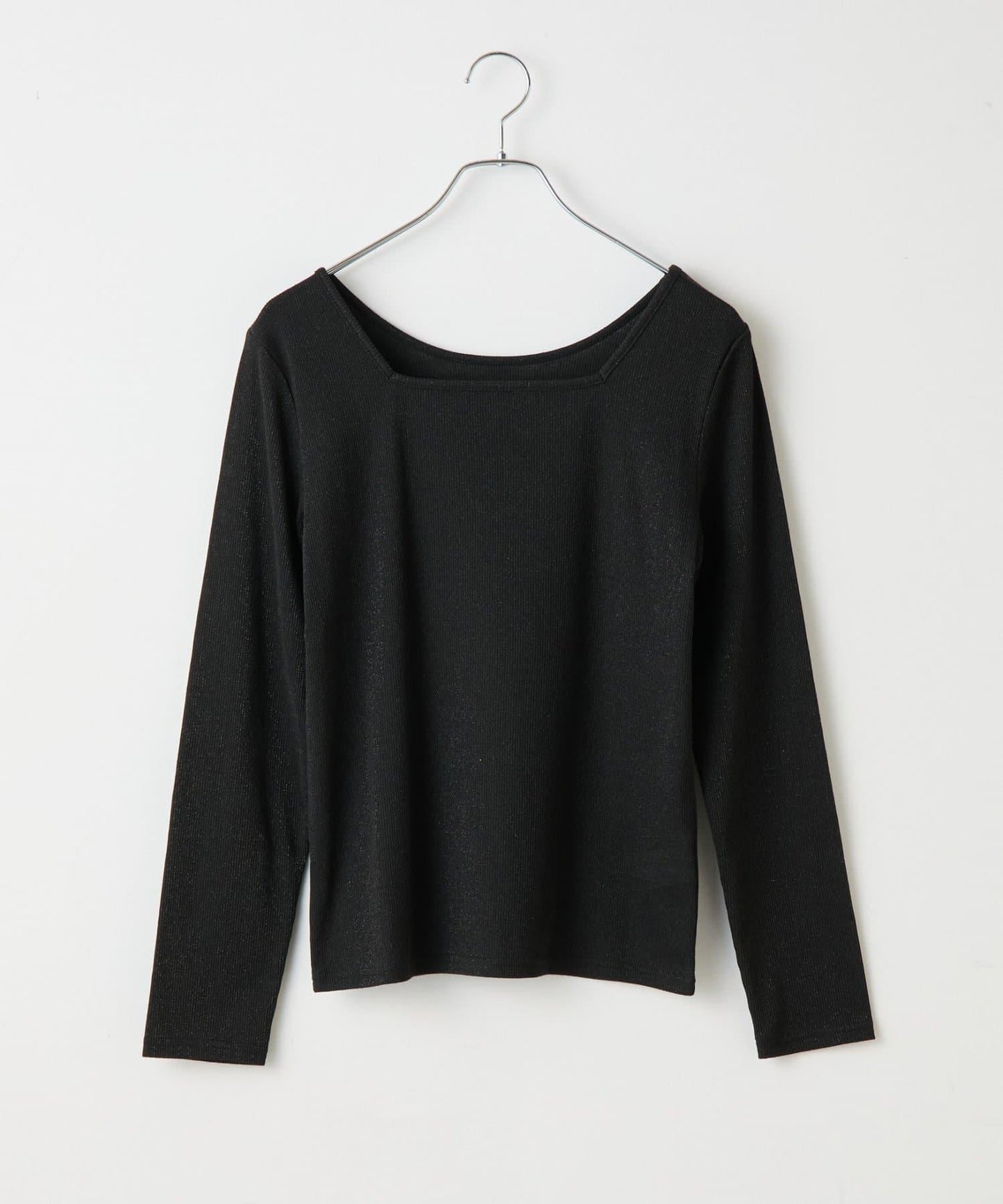 【AW】亮絲雙穿方領套頭衫