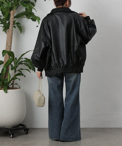 【AW】仿皮MA-1夾克