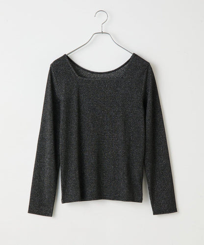 【AW】亮絲雙穿方領套頭衫