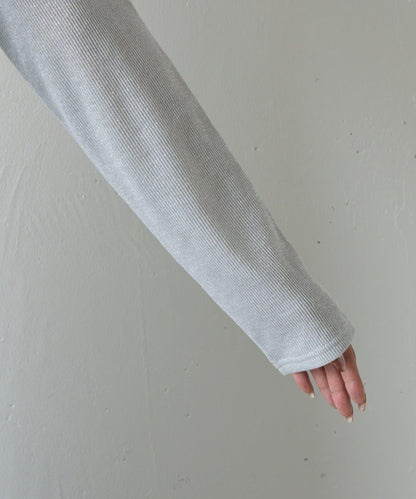 【AW】亮絲雙穿方領套頭衫