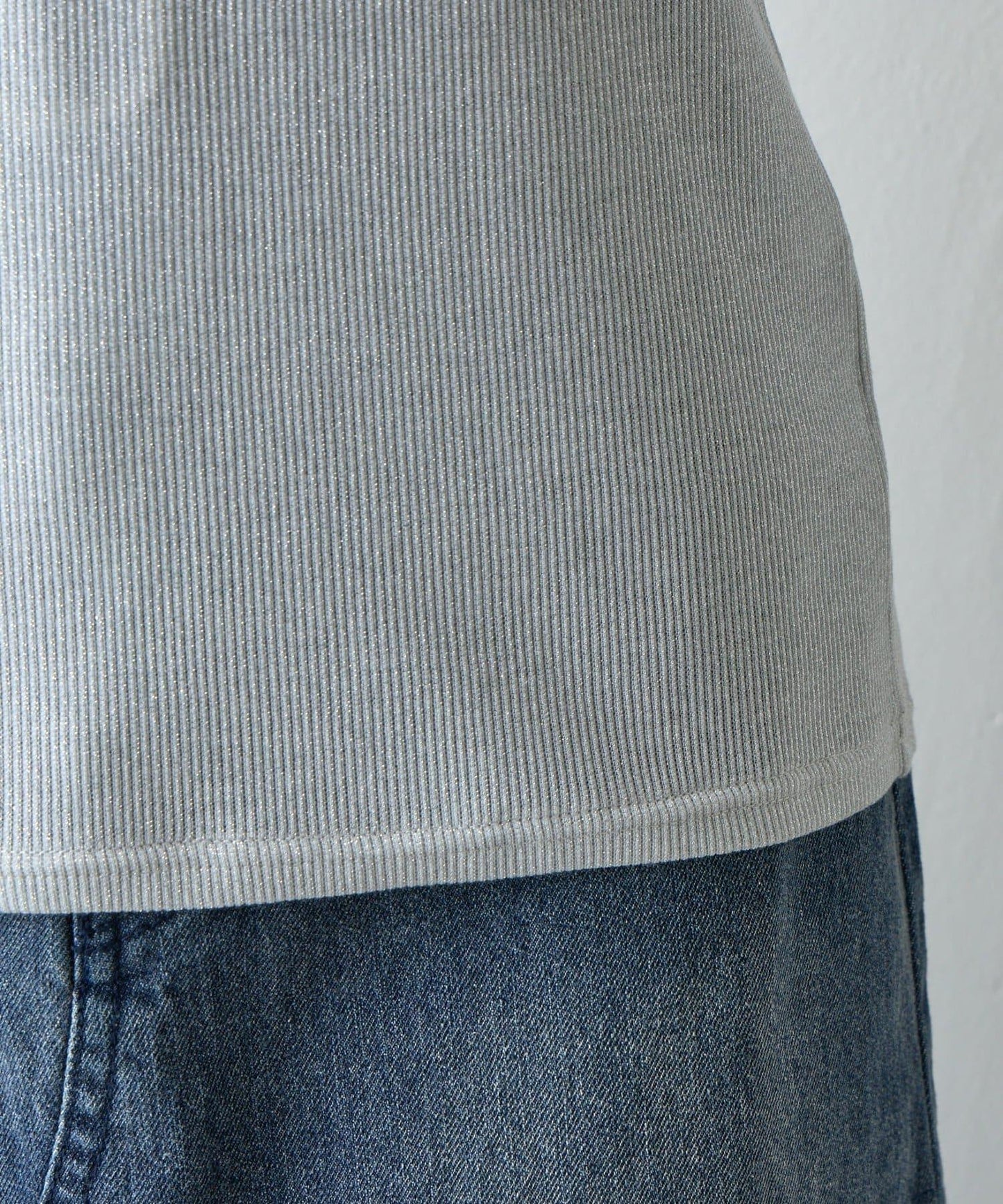 【AW】亮絲雙穿方領套頭衫