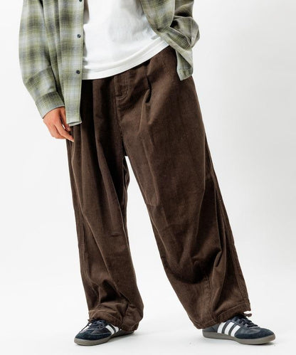 寬鬆版型 燈芯絨 軍事風馬戲團褲 / 雪地褲