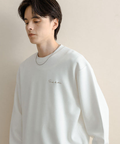 部分色 刺繡加厚長袖T恤