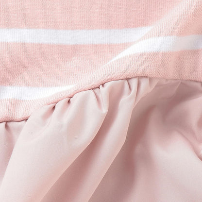 拼接條紋長袖T恤