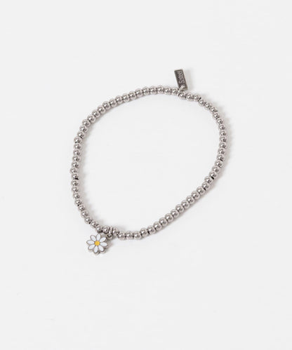 不鏽鋼珠花朵吊墜手鍊