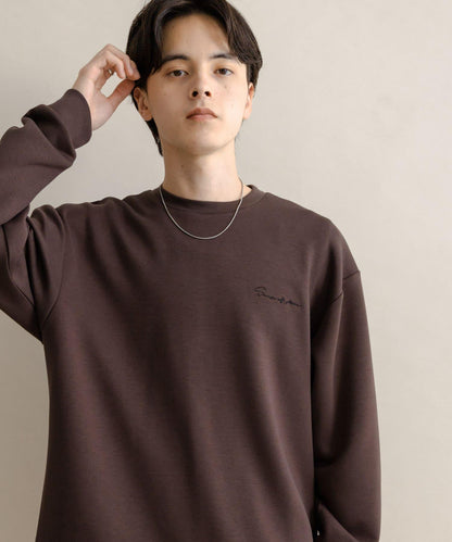 部分色 刺繡加厚長袖T恤