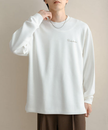 部分色 刺繡加厚長袖T恤