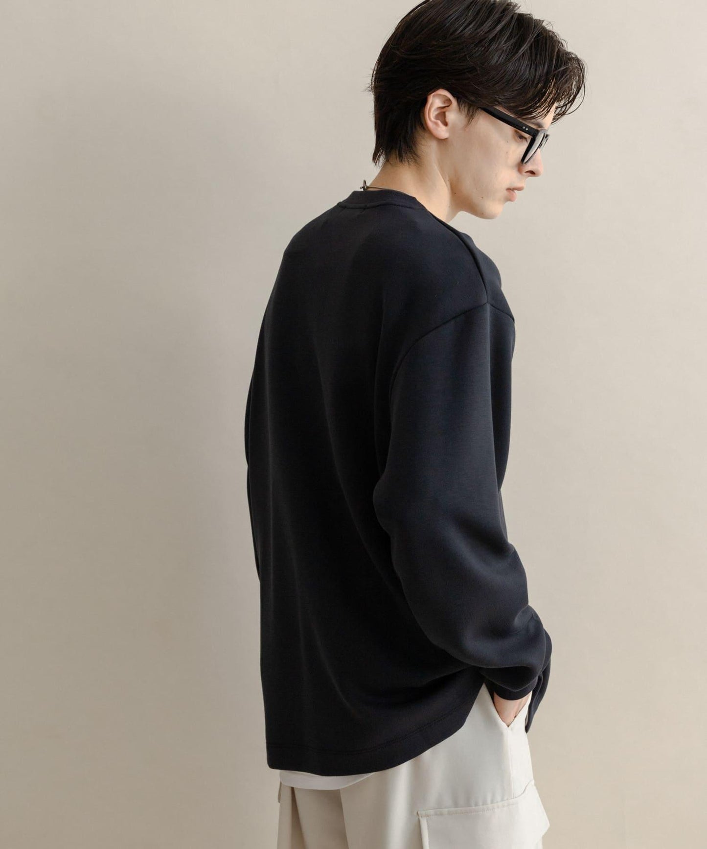 部分色 刺繡加厚長袖T恤