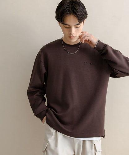 部分色 刺繡加厚長袖T恤