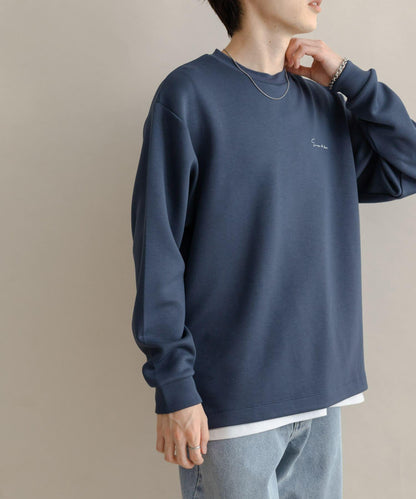 部分色 刺繡加厚長袖T恤