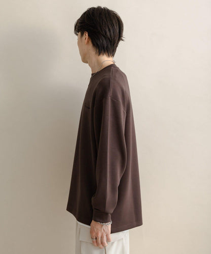 部分色 刺繡加厚長袖T恤